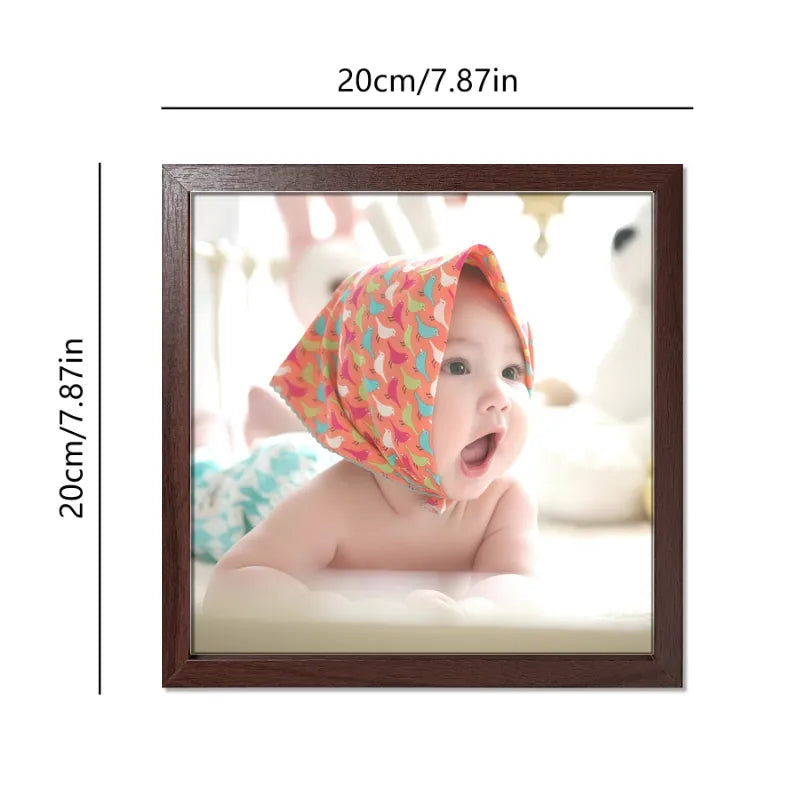 Custom 8x8" Wooden Square Picture Frame