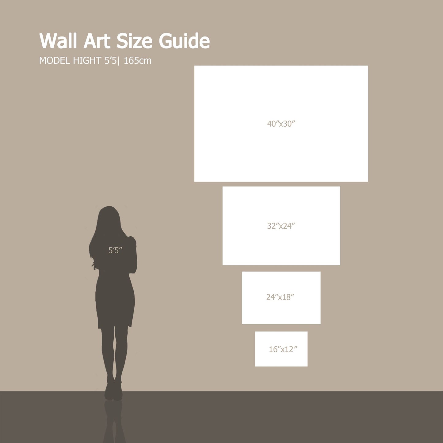 Custom Modern Fashion Landscape Picture Frame 4:3