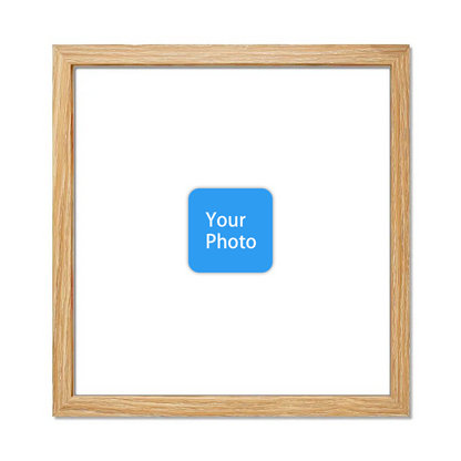 Custom 8x8" Wooden Square Picture Frame