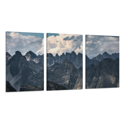 Custom Triptych set design with multiple images (Vertical format 2:3) Wrapped Canvas Prints