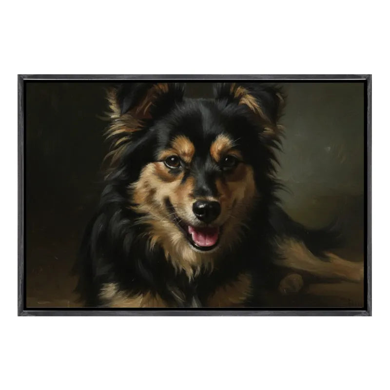 Custom Digital Oil Painting from Photo, 3:2 Floating Frame Canvas, Personalized Portrait Wall Art, Large Framed Oil Portrait, Modern Gallery Home Decor