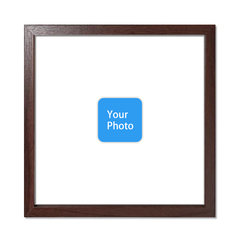 Custom 8x8" Wooden Square Picture Frame