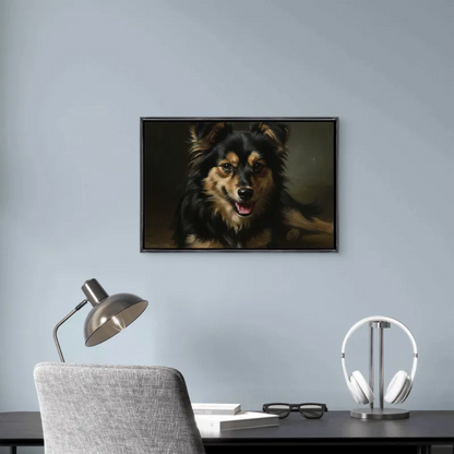 Custom Digital Oil Painting from Photo, 3:2 Floating Frame Canvas, Personalized Portrait Wall Art, Large Framed Oil Portrait, Modern Gallery Home Decor