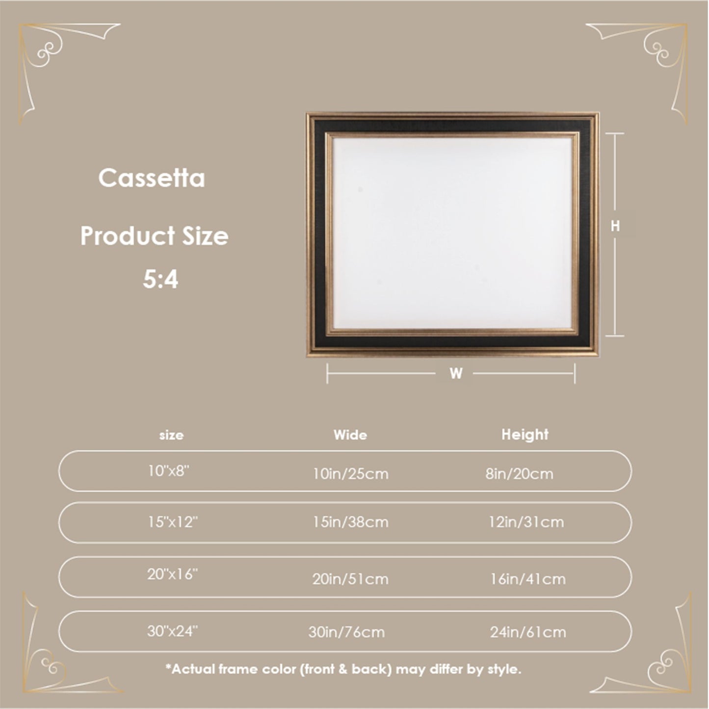 Custom Landscape Picture Frame 5:4