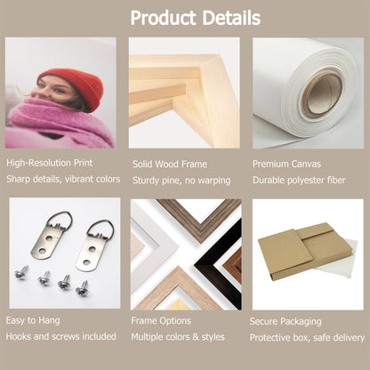 Custom Modern Fashion Vertical Photo Frame 3:4