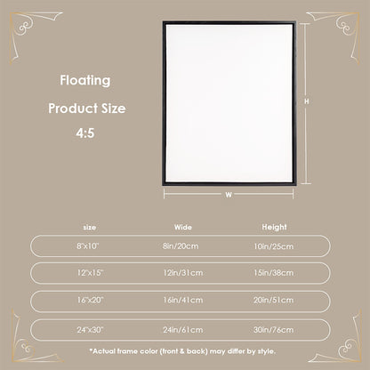 Personalized 4:5 Oil Painting Portrait, Custom Wedding Anniversary Gift, Luxury Floating Frame Canvas Art, Bespoke Hand-Painted Style Wall Decor