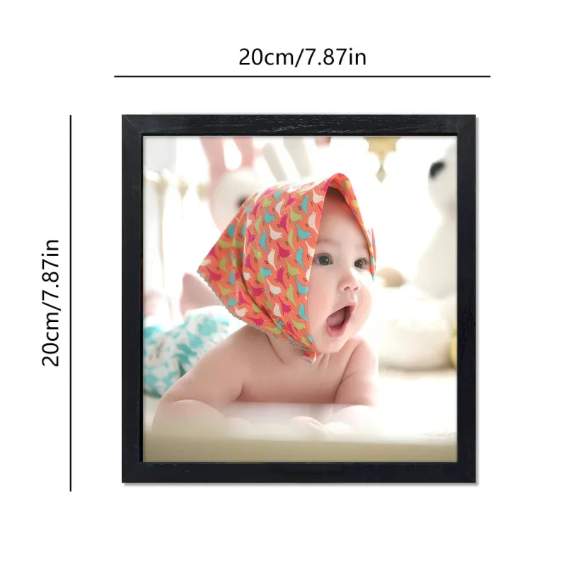 Custom 8x8" Wooden Square Picture Frame