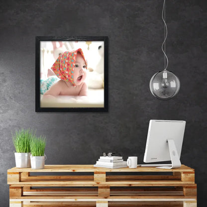 Custom 8x8" Wooden Square Picture Frame