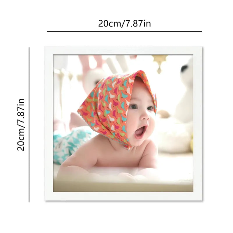 Custom 8x8" Wooden Square Picture Frame