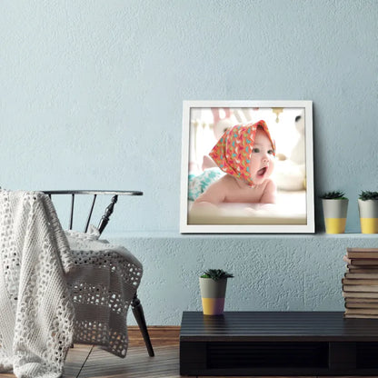 Custom 8x8" Wooden Square Picture Frame