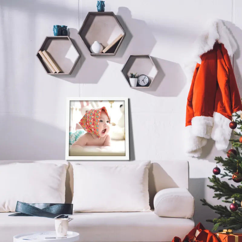 Custom 8x8" Wooden Square Picture Frame