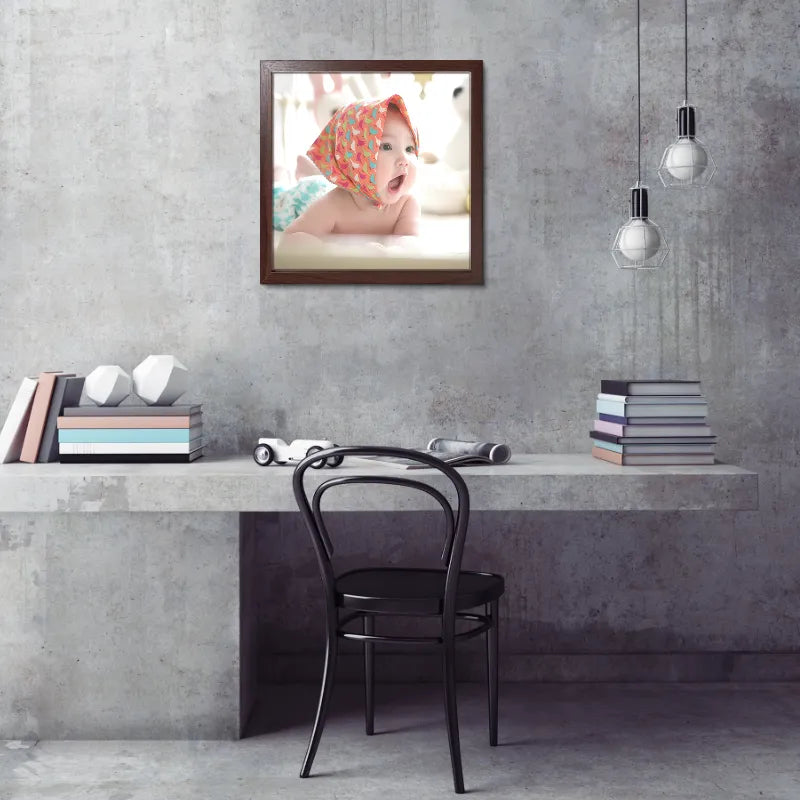 Custom 8x8" Wooden Square Picture Frame