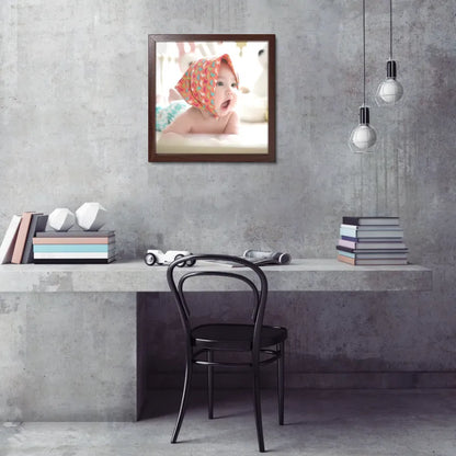 Custom 8x8" Wooden Square Picture Frame