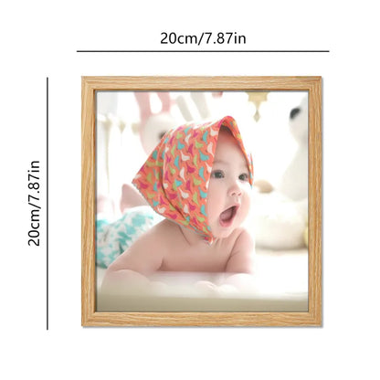 Custom 8x8" Wooden Square Picture Frame