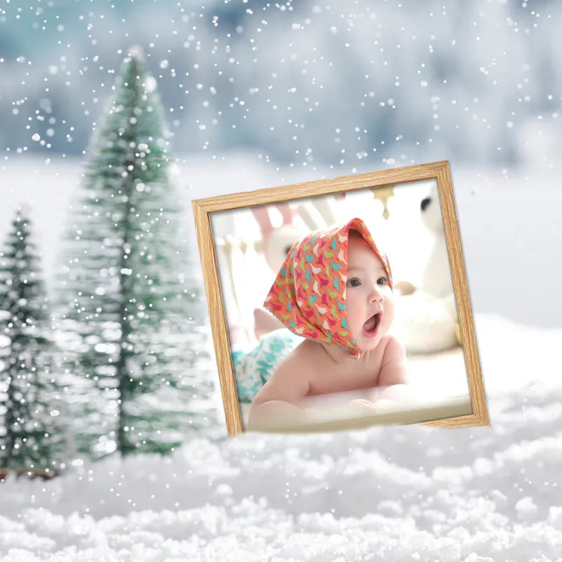 Custom 8x8" Wooden Square Picture Frame