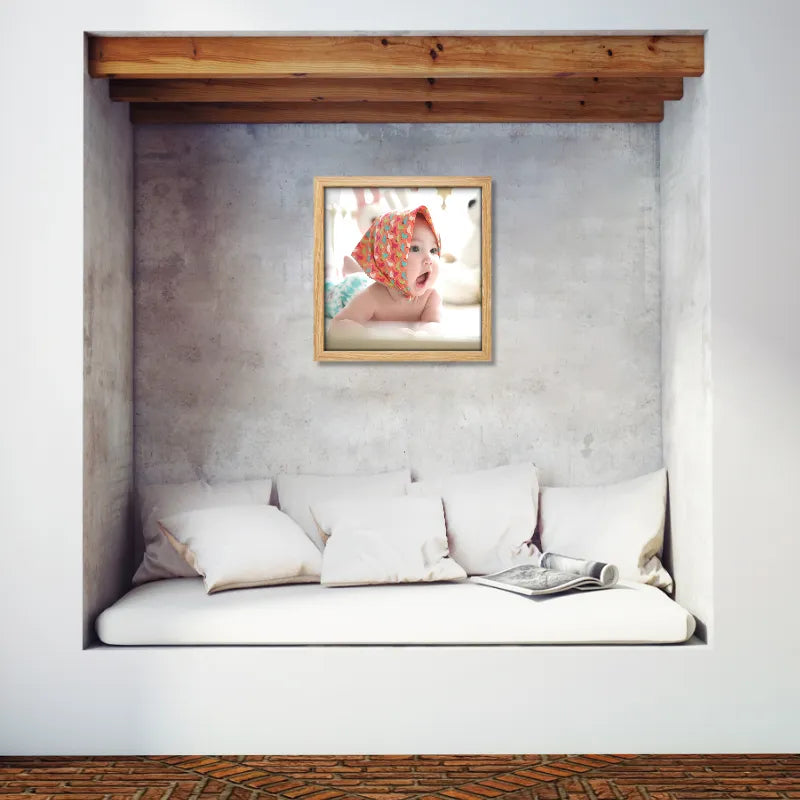 Custom 8x8" Wooden Square Picture Frame