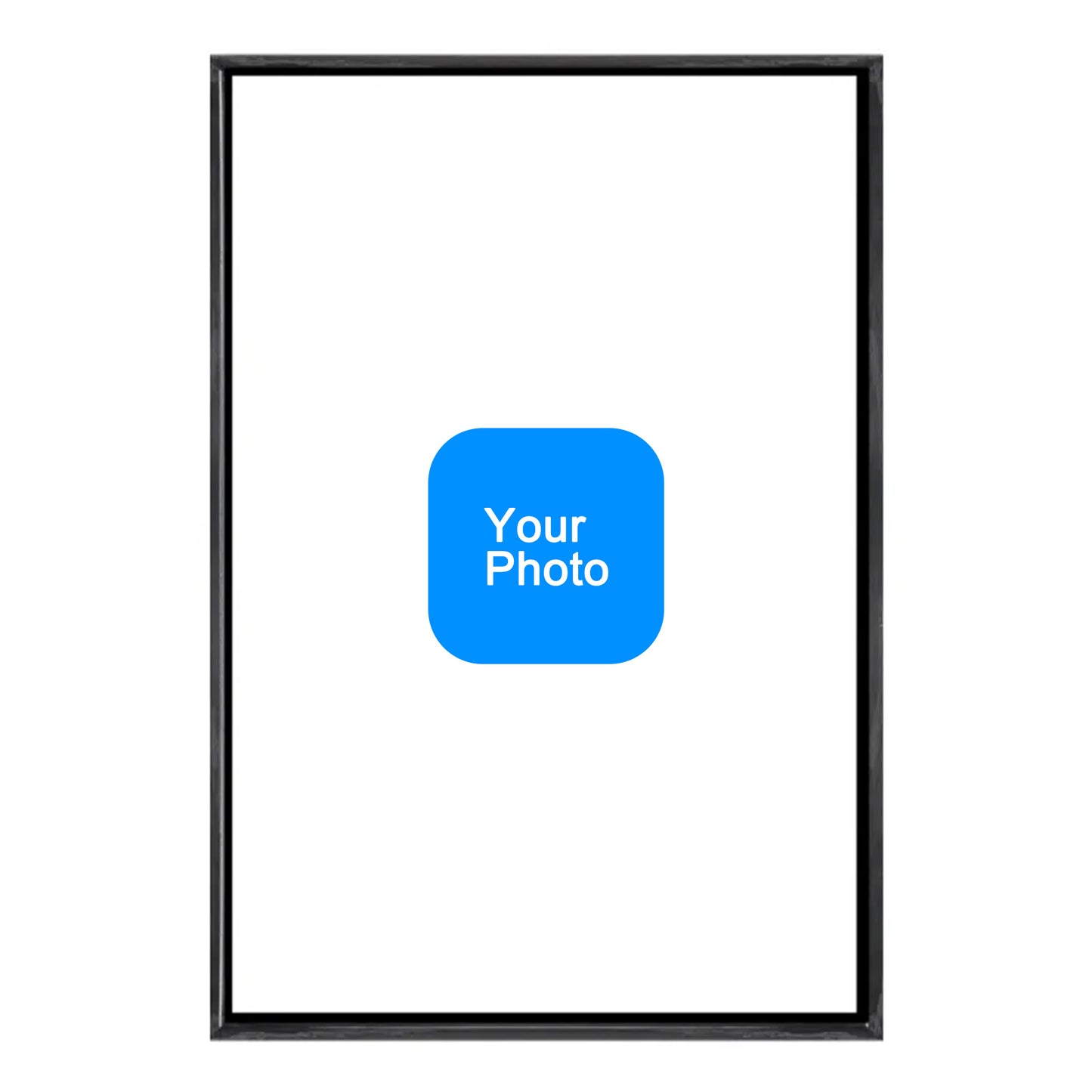 Custom Pet Dog Oil Painting Portrait in 2:3 Floating Frame, Personalized Vertical Wall Art from Photo, Large Framed Oil Painting Canvas, Modern Home Decor