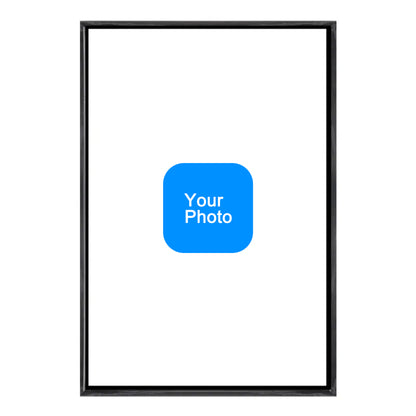 Custom Pet Dog Oil Painting Portrait in 2:3 Floating Frame, Personalized Vertical Wall Art from Photo, Large Framed Oil Painting Canvas, Modern Home Decor