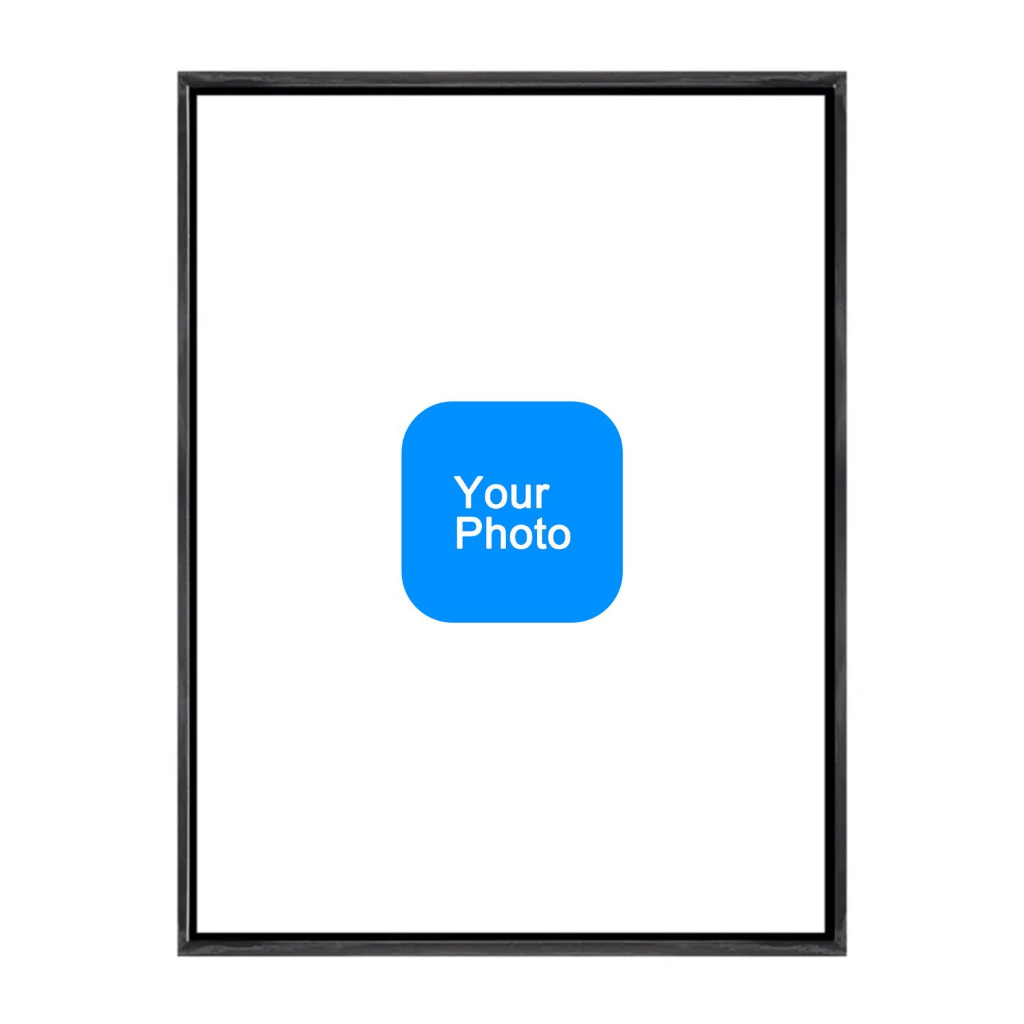 Custom 3:4 Floating Frame Canvas, Personalized Pet Portrait Wall Art,  Modern Gallery Home Decor