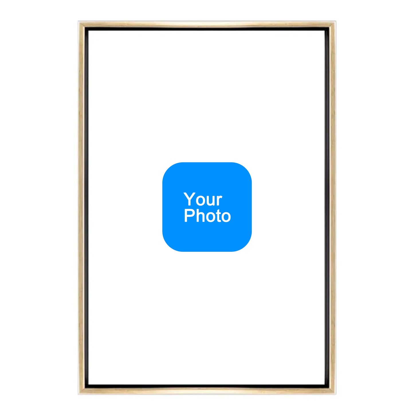 Custom Pet Dog Oil Painting Portrait in 2:3 Floating Frame, Personalized Vertical Wall Art from Photo, Large Framed Oil Painting Canvas, Modern Home Decor