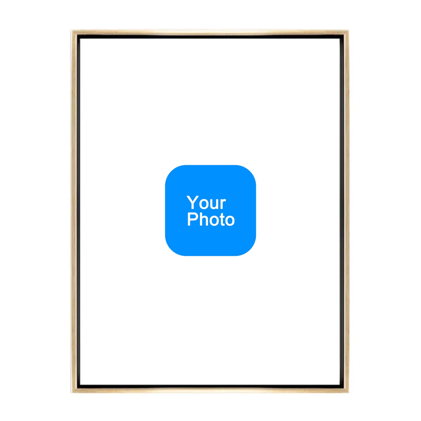 Custom 3:4 Floating Frame Canvas, Personalized Pet Portrait Wall Art,  Modern Gallery Home Decor