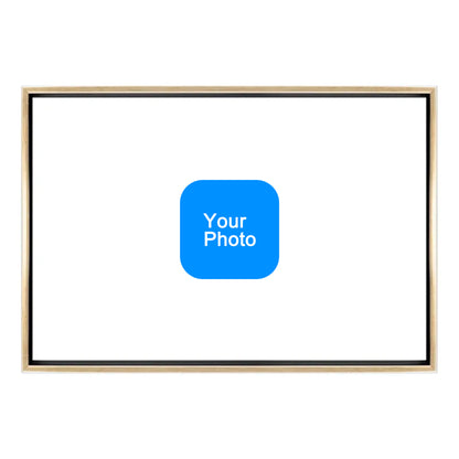 Custom Digital Oil Painting from Photo, 3:2 Floating Frame Canvas, Personalized Portrait Wall Art, Large Framed Oil Portrait, Modern Gallery Home Decor