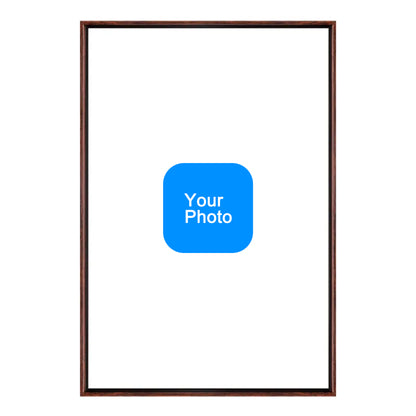 Custom Pet Dog Oil Painting Portrait in 2:3 Floating Frame, Personalized Vertical Wall Art from Photo, Large Framed Oil Painting Canvas, Modern Home Decor