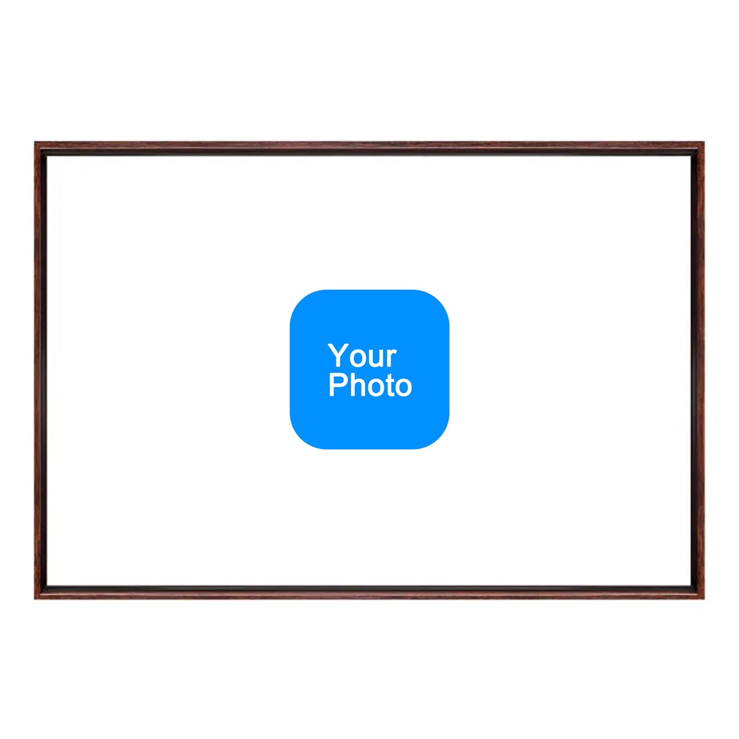 Custom 4:3 Floating Frame Canvas, Personalized Pet Portrait Wall Art,  Modern Gallery Home Decor