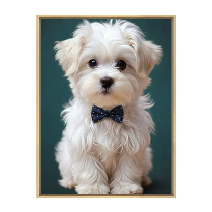 Custom 3:4 Floating Frame Canvas, Personalized Pet Portrait Wall Art,  Modern Gallery Home Decor